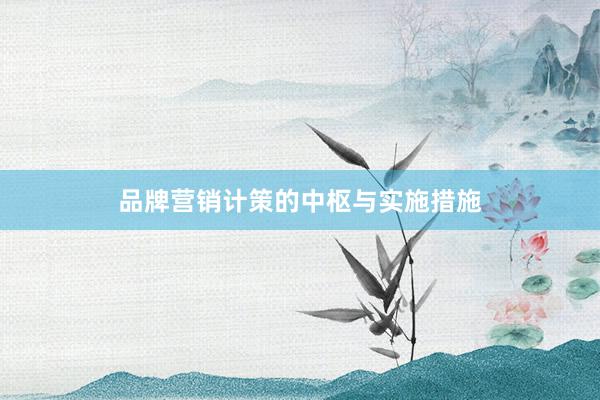 品牌营销计策的中枢与实施措施